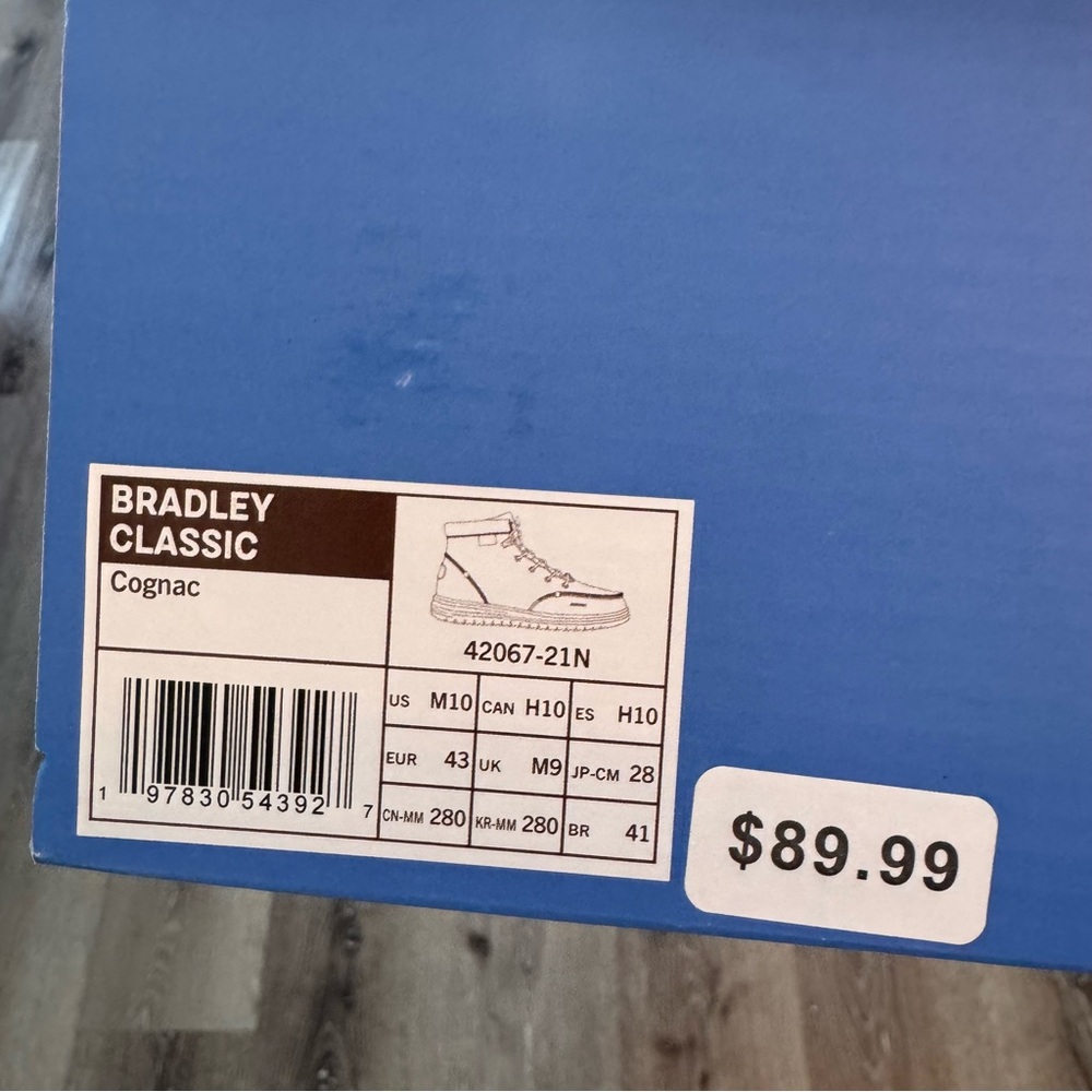 Hey Dude Bradley Classic Boots – Cognac | Men’s Size 10 | NWT - Picture 8 of 8